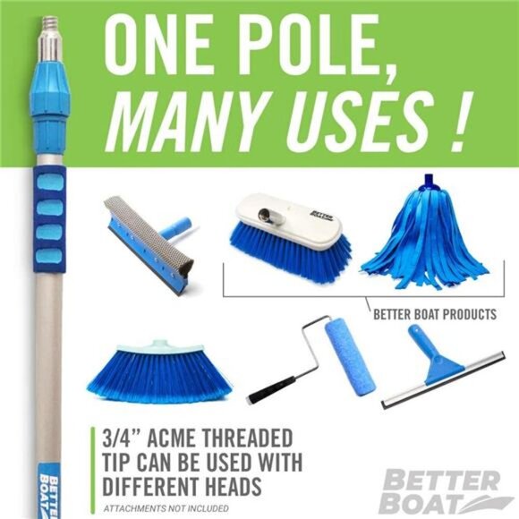 Extension Pole Telescoping Pole Extension Rod Extendable Pole 3/4" 3.5-6FT - Picture 1 of 6